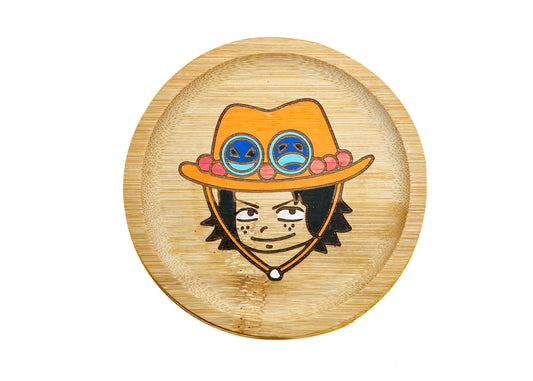 Dessous de verre en bambou coloré | One Piece | Ace